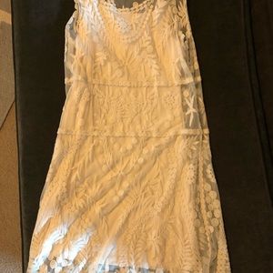 Lace cream dress